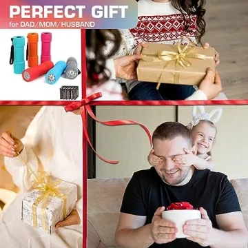 EverBrite 9-LED Flashlight 6-Pack Compact Handheld Torch Assorted Colors with Lanyard 3AAA Battery Included (Hurricane Supplies, Camping), Gift to Halloween, Christmas