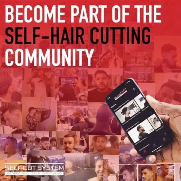 Self-Cut System Travel Mirror for Easy Haircuts