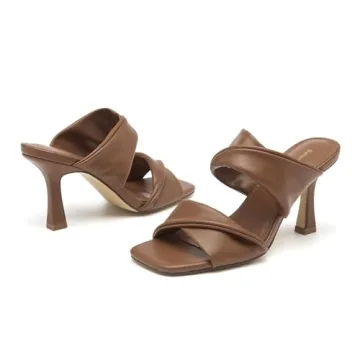 SelenePair Open Toe Heeled Sandals for Stylish Comfort