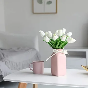 Nubry 30pcs Artificial Tulip Flowers for Home Decor