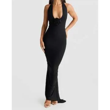 Stylish Halter Neck Backless Dress for All Occasions