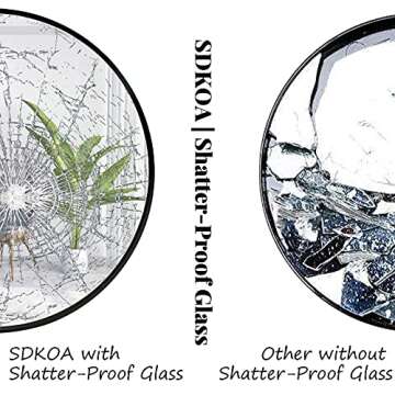 SDKOA Round Circle Mirror - Elegant Wall Decor