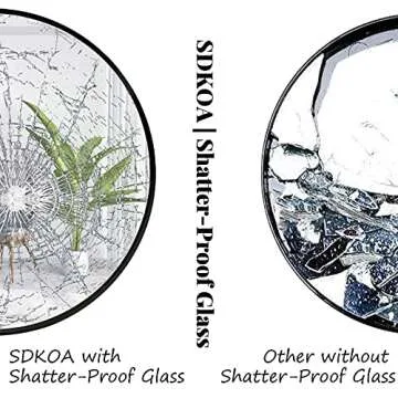 SDKOA Round Circle Mirror - Elegant Wall Decor