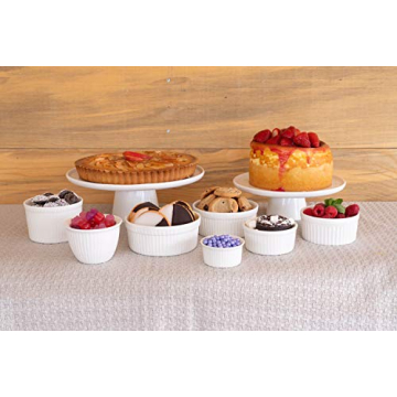 Elegant 10 Strawberry Street Whittier Cake Stand Set of 2