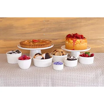 Elegant 10 Strawberry Street Whittier Cake Stand Set of 2