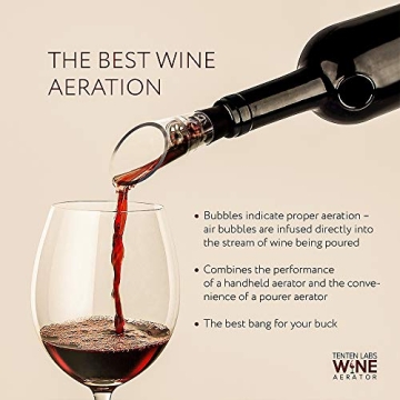 TenTen Labs Wine Aerator Pourer Set - Ultimate Wine Accessory