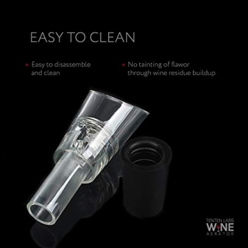TenTen Labs Wine Aerator Pourer Set - Ultimate Wine Accessory