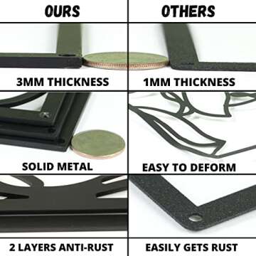 black metal wall art décor bedroom modern home minimalist above bed wall decor for bedroom Wall Sculptures Accent Abstract for living room single line wall art 18x12 inches (set3, black)