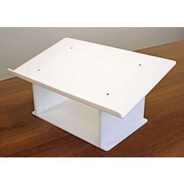 Stylish White Acrylic Tabletop Podium/Lectern for Easy Use