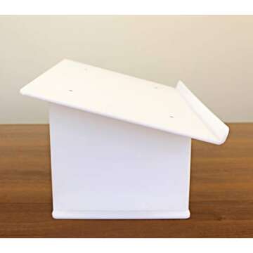 Versatile White Acrylic Tabletop Podium for Presentations