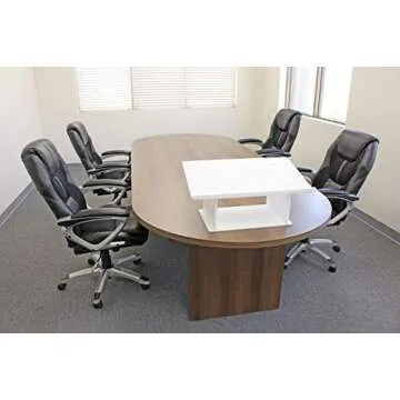 Versatile White Acrylic Tabletop Podium for Presentations