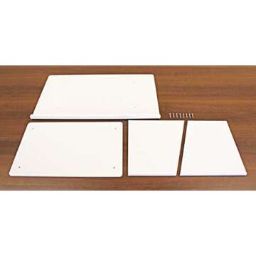 Versatile White Acrylic Tabletop Podium for Presentations