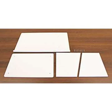 Versatile White Acrylic Tabletop Podium for Presentations