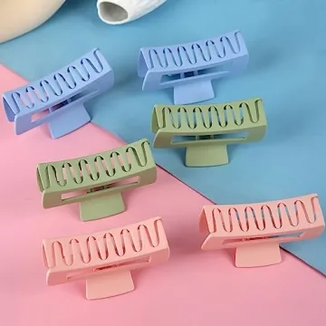 Stylish 6pcs Bridesmaid Hair Claw Clips Set for Wedding