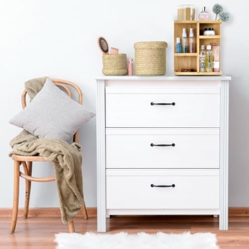 Sorbus 360° Bamboo Makeup Organizer Rotating Storage