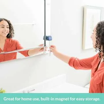 Bril UV-C Toothbrush Sanitizer, Portable Cleaner, Travel Cover, Magnetic Holder, and Rechargeable Case for Any Size Toothbrush, Navy