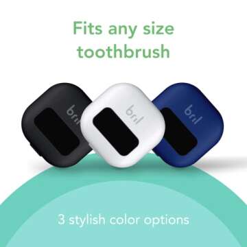 Bril UV-C Toothbrush Sanitizer, Portable Cleaner, Travel Cover, Magnetic Holder, and Rechargeable Case for Any Size Toothbrush, Navy