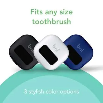 Bril UV-C Toothbrush Sanitizer, Portable Cleaner, Travel Cover, Magnetic Holder, and Rechargeable Case for Any Size Toothbrush, Navy