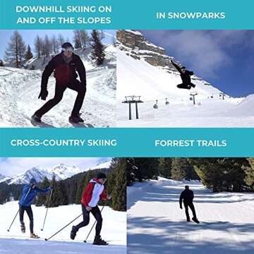 Snowfeet Mini Skis for Slopes | Fun for Everyone