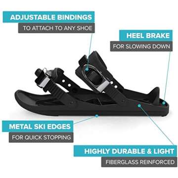 Snowfeet Mini Skis for Slopes | Fun for Everyone