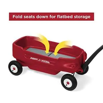 Radio Flyer All-Terrain Pathfinder Wagon For Kids and Storage, Red Wagon