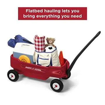 Radio Flyer All-Terrain Pathfinder Wagon For Kids and Storage, Red Wagon