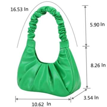 Stylish CYHTWSDJ Women’s Hobo Tote Handbag in Green