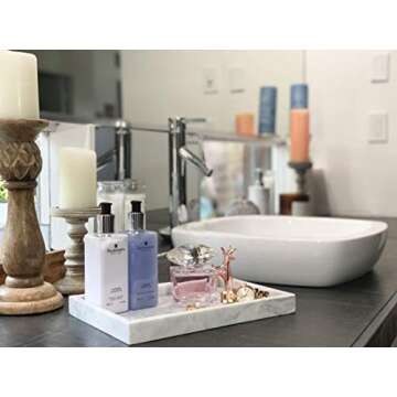 Elegant White Marble Tray for Signature Home Decor