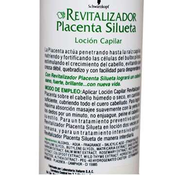 Dominican Hair Product Placenta Silueta Locion Capilar [Health and Beauty]