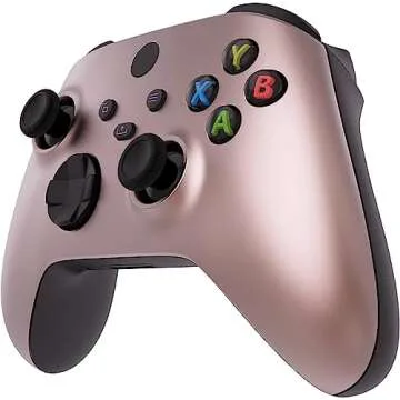 Xbox Soft Touch Design Custom Gaming Controller -Soft Shell for Comfort Grip X for Microsoft Xbox Pink (Rose Gold)