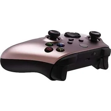 Xbox Soft Touch Design Custom Gaming Controller -Soft Shell for Comfort Grip X for Microsoft Xbox Pink (Rose Gold)