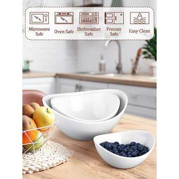 Yedio 3 Tier Serving Bowls Stand for Elegant Food Displays