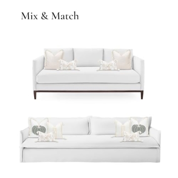 Hofdeco Premium Coastal Lumbar Pillow Cover for Indoors & Outdoors