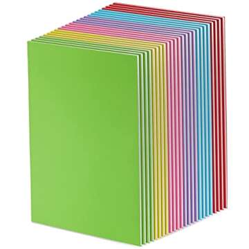 Paper Junkie 24 Pack Unlined Notebooks for Students, Blank Books for Kids to Write Stories and Draw,...