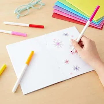 Paper Junkie 24 Pack Unlined Notebooks for Students, Blank Books for Kids to Write Stories and Draw, A5 Sketchbooks (5.5 x 8.5 In)