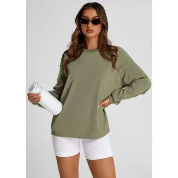 PRETTYGARDEN Women's Oversized Ribbed Corduroy Sweatshirt