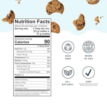 Lactation Cookie Mix for Nursing Moms - Chocolate Chip