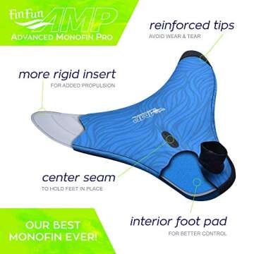 Fin Fun AMP Monofin for Youth and Adult Mermaids