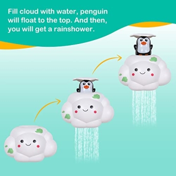 Treetoi Electric Shark Bath Shower Head for Kids