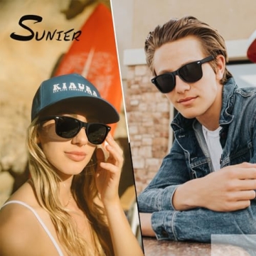 Stylish Sunier Polarized Sunglasses with UV Protection