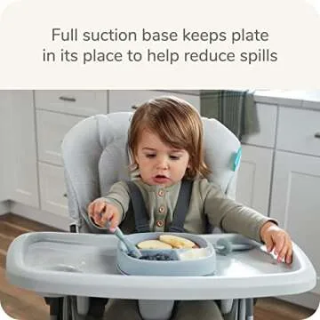 NUK for Nature Suction Plate with Leak-Proof Lid - Perfect for Toddler Meals