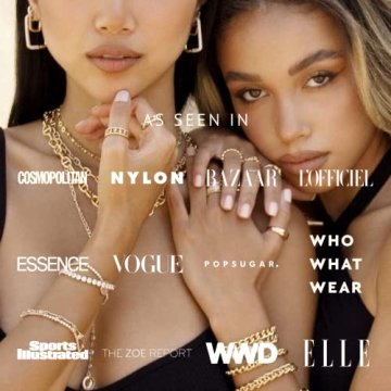 Ettika Gold Ring for Women - Stylish Teardrop Wrap Ring