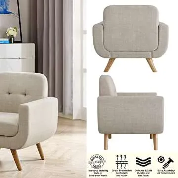 Rosevera Elena Accent Armchair – Modern Comfort and Style