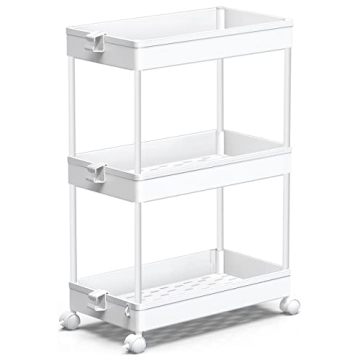 SPACEKEEPER Rolling Storage Cart for Home Organization