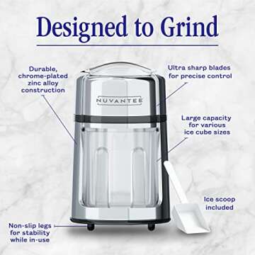 Nuvantee Manual Ice Shaver: Your Summer Snow Cone Maker