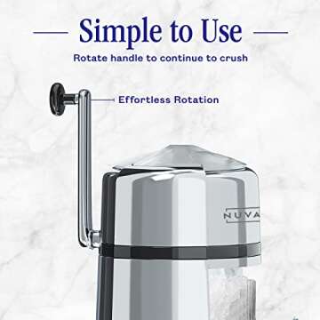 Nuvantee Manual Ice Shaver: Your Summer Snow Cone Maker