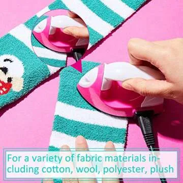 Mini Craft Iron Mini Heat Press Mini Iron Portable Handy Heat Press Small Iron with Charging Base Accessories for Fuse Beads Patch DIY Shoes T-shirts Heat Transfer Vinyl Projects(Pink)
