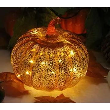CFDECOR Pumpkin Light with Timer for Fall Decor