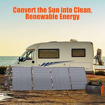 CROS Portable 200W Solar Panel Kit for Outdoor Use