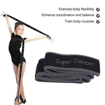 Exercise Strap, Yoga Stretch Assist Strap with 8 Numbered Loops, Band for Yoga Pilates Dance and Gym...